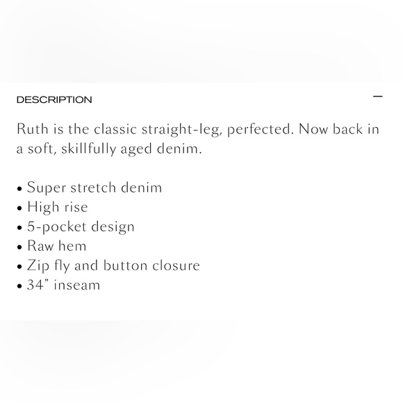 NWT | L' agence Ruth Straight Leg high rise fray hem jeans | SZ 26 | Designer - Picture 12 of 13